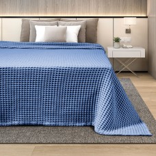 Κουβέρτα Πικέ 160X240 Waffle Blue