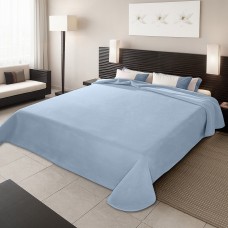 Κουβέρτα Βελουτέ 160X220 Ster Plain Light Blue 3