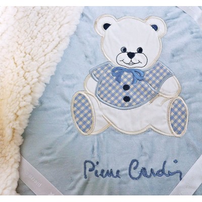 Παιδική Κουβέρτα Βελουτέ 110X140 Teddy Blue