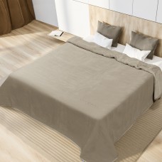 Κουβέρτα Βελουτέ 240X260 Nancy 545 Taupe 55