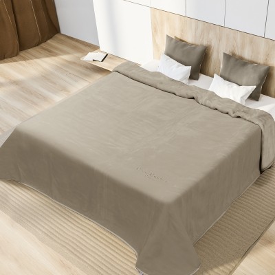 Κουβέρτα Βελουτέ 220X240 Nancy 545 Taupe 55