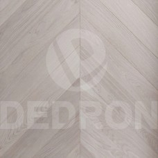 Ημιμασίφ Προγυαλισμένο Holz Star Ψαροκόκκαλο Chevron Δρυς Λευκό