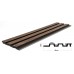 PS Panel με 3D Πηχάκια 54 Piano 12/122/2900mm Walnut/Dark Brown