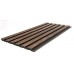 PS Panel με 3D Πηχάκια 54 Piano 12/122/2900mm Walnut/Dark Brown