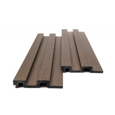 PS Panel με 3D Πηχάκια 08 Residence 21/122 mm Dark Brown Oak