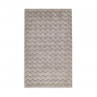 Bath Rug Chevron Fog 23396