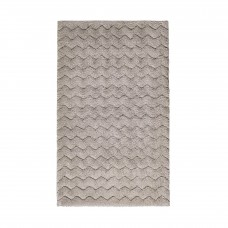 Bath Rug Chevron Fog 23396