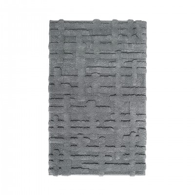 Bath Rug Gaufre Magnetic Grey 23330