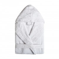 Μπουρνούζι Ribbon Hooded White 20003