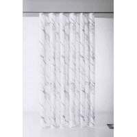 Shower Curtains Marble Silver 180X200