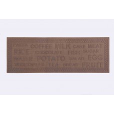 Kitchen Rug  Grocery Taupe 55X150