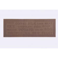 Kitchen Rug  Grocery Taupe 55X150