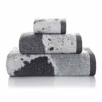 Set of Towels Marble Silver 3pcs