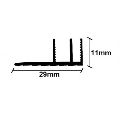 Προφίλ Παρκέ Βάση Μεγάλη 29X11X2750mm