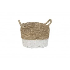 Round Seagrass Basket With Handle (30x30x25) Soulworks 0300067