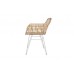 Καρέκλα Τραπεζαρίας με μπράτσα Marea White legs (57x60x82) Soulworks 0300088