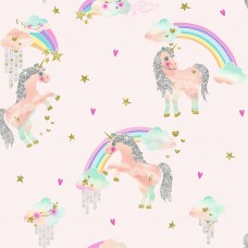 Wallpaper Imagine Fun Rainbow Unicorn Pink 696108 