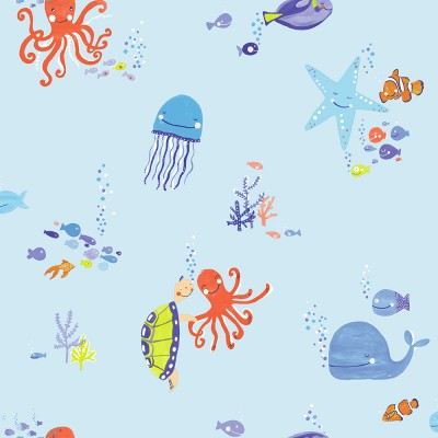 Ταπετσαρία τοίχου Imagine Fun Underwater Fun Blue 696202 