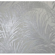 Ταπετσαρία τοίχου Reflections Kiss Foil Palm Leaf Silver grey  903200 