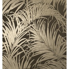 Ταπετσαρία τοίχου Reflections Kiss Foil Palm Leaf Black bronze 903202