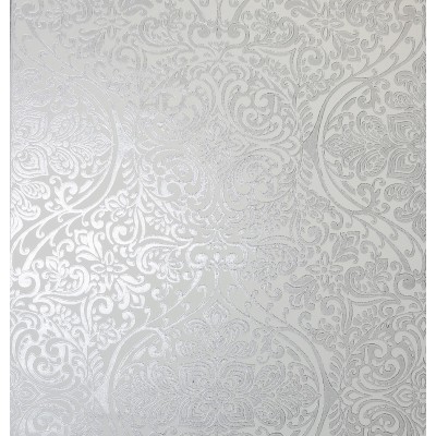 Ταπετσαρία τοίχου Reflections Kiss Foil Ogee Silver White 903303 