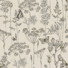 Ταπετσαρία τοίχου Town-Country Meadow Floral Charcoal- Ochre 904105 