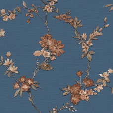 Ταπετσαρία τοίχου Fabric Touch Flower Dark Blue FT221215 53Χ1005