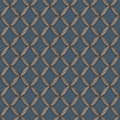 Ταπετσαρία τοίχου Fabric Touch Geometric Dark Blue FT221227
