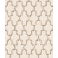 Ταπετσαρία τοίχου Wall Fabric Geometric Beige-Silver WF121022 53Χ1005