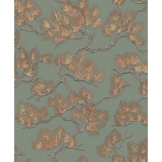Ταπετσαρία τοίχου Wall Fabric Pine Tree Sage-Gold WF121013 53Χ1005