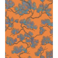 Ταπετσαρία τοίχου Wall Fabric Pine Tree Orange-Blue WF121016 53Χ1005