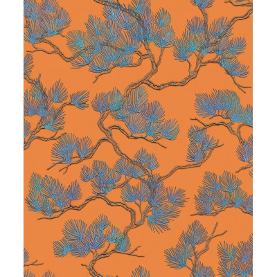 Ταπετσαρία τοίχου Wall Fabric Pine Tree Orange-Blue WF121016 53Χ1005