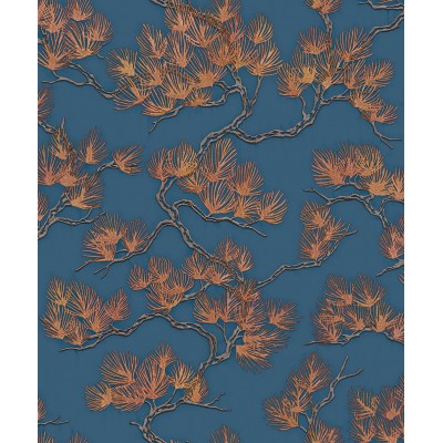 Ταπετσαρία τοίχου Wall Fabric Pine Tree Deep Blue-Gold WF121017 53Χ1005