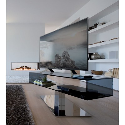 TV Furniture Daniel Varnished steel 130x45x50
