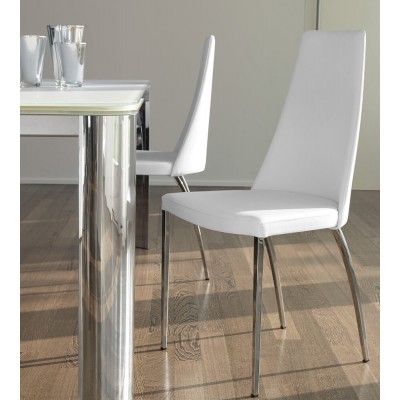 Καρέκλα Dalila chromed legs 47x52x100