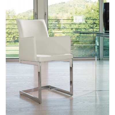 Chair varnished steel legs Sonia-B 54x47x90