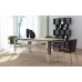 Table Arthur Top e extensions in extralight glass acidato varnished opaco 203-263-323x101x77