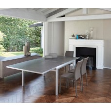 Table Varnished aluminium Clarance 123-246x90x75