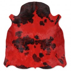 Cow Skin Dyed Red-Black