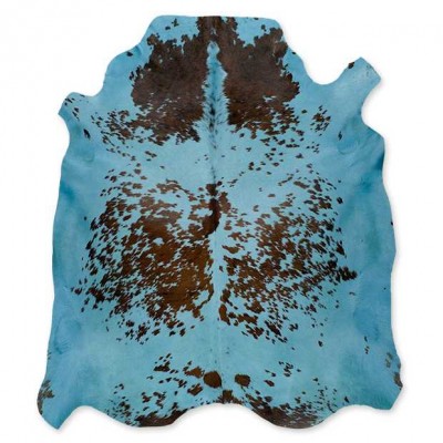 Δέρμα Αγελάδας Dyed Turquoise-Brown