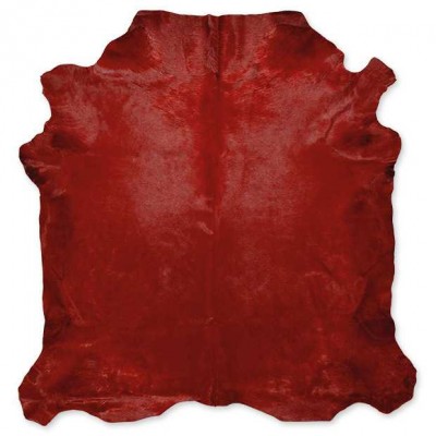 Cow Skin Dyed Red