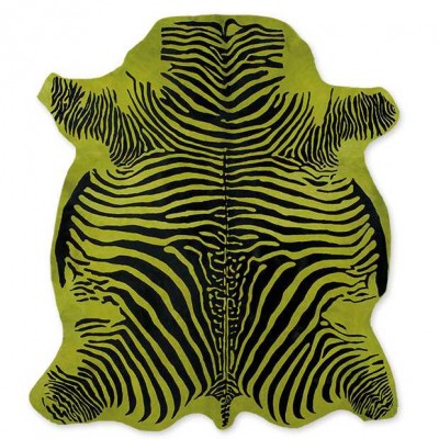 Cow Skin (printed) Zebra Green