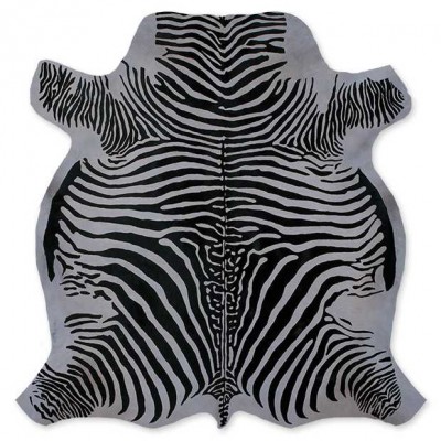 Cow Skin (printed) Zebra Light Grey