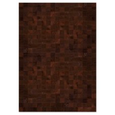 Δερμάτινο Χειροποίητο Χαλί Skin 10 Brown