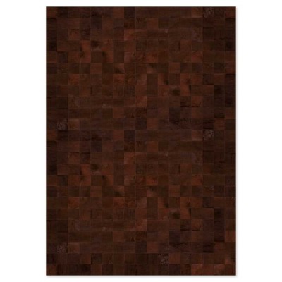 Δερμάτινο Χειροποίητο Χαλί Skin 10 Brown