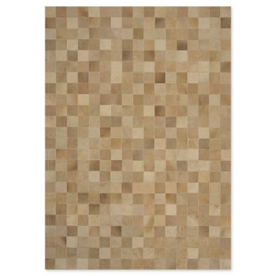 Δερμάτινο Χειροποίητο Χαλί Skin 10 Beige