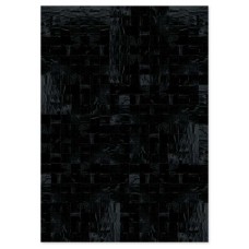 Skin 10 Black Handmade Leather Carpet