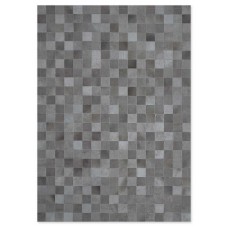 Skin 10 Light Grey Handmade Leather Carpet
