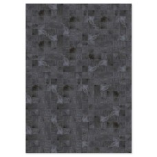 Δερμάτινο Χειροποίητο Χαλί Skin 10 Dark Grey