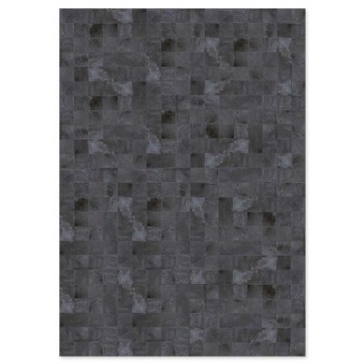 Skin 10 Dark Grey Handmade Leather Carpet